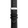Watch strap, male, 18 mm, harness 75 mm, larynx 115 mm, genuine leather, black