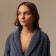 Tainted female bathrobe SL Home: Basic "Riviera", size XL, 100% cotton, 420 g/m2