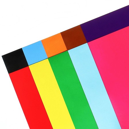 Colored paper, 16x23 cm, 10 sheets, 10 colors, coated, unilateral, in a package, 80 g/m², gravity folz-3