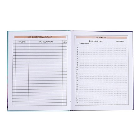 Diary for grades 5-11, solid cover "Pets", glossy lamination, intellectual content, block 60g/m2-5