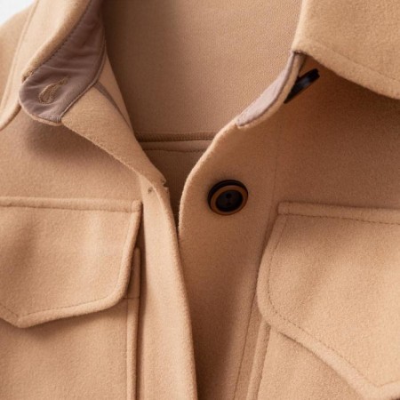 Jacket elongated female minku beige color, rr 46-6