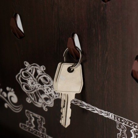 Key closed "Landscape" 26.5x31.5 cm nut-4