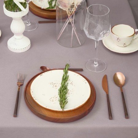 Tables Ethel Kitchen 150x110 cm, lilac color, 100% cotton, sarzha 220 g/m2-2