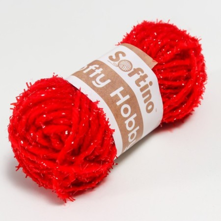 Yarn 100% polyester "Softy Hobby" with a lurex 18m ± 2 m 10 g set of 12 pcs-2