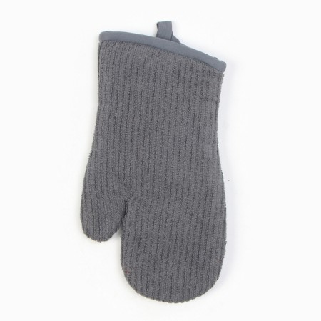 Set of kitchen Ethel, Gray color: mittens 33x17 cm, take 24x19 cm, cotton, mahra-4