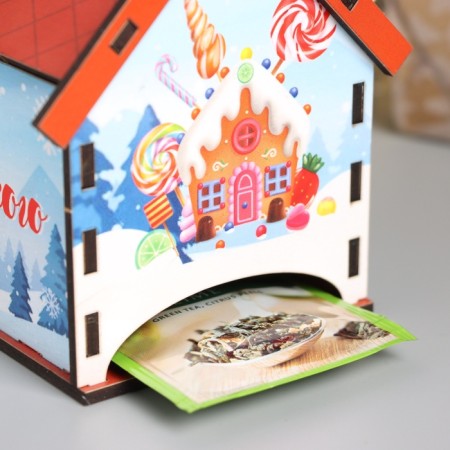 New Year's tea house "Sweet year" 10.5x9.5x12 cm-3