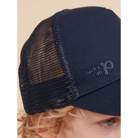 Children's cap, size 51-52, dark blue color-2