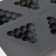 Form for baking and mousse desserts Konfinetta "Rafael", silicone, 28.5 × 21.5 × 5 cm, 6 cells (7 × 4.9 cm), color gray.