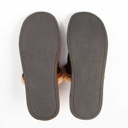 Male slippers, black color, size 44-2
