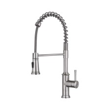Fashun A56008 kitchen mixer, single -leaf, flexible surge, stainless steel, satin