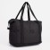 Road bag with lightning, with an increase, external pocket, long belt, black color