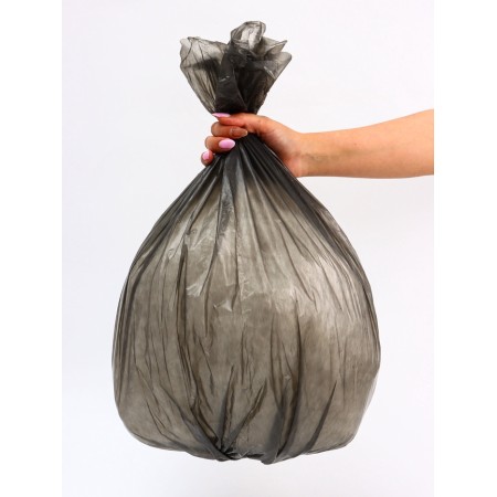 Garbage bags in the roll "Upakland" 60 l, black, PND, thickness 15 μm, 20 pcs-4