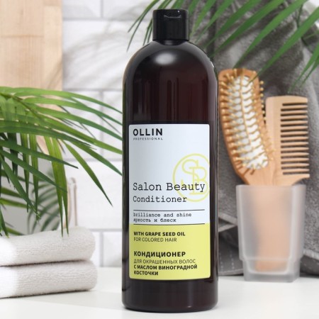 Ollin Professional hair conditioner with grape seed oil, 1000 ml