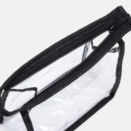 Cosmetic bag with lightning, black/transparent color-3