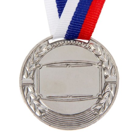 Prize medal 043 diam 4 cm. 2 place. Color ser. With a ribbon-3