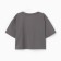 T-shirt shortened female Minaku Oversize Fit: Graphite Color, Rr. 48