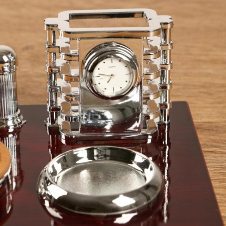 Table set 4V1 with a business card holder, red tree-2