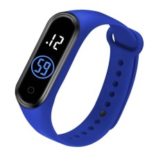 Watches electronic watches, silicone strap, blue