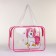 Lightning cosmetic bag, raspberry color