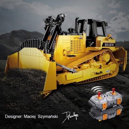 Radio -controlled designer "Construction bulldozer", 2826 parts, scale 1:17-3