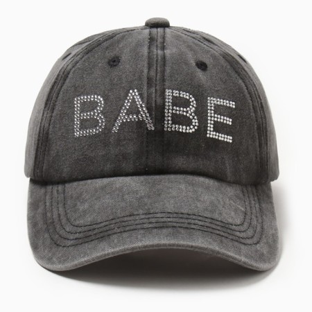 Women's cap with rhinestones Mist Babe, Black, p. 56-58-6
