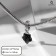 Suspension "Star" sea, dark blue color in silver