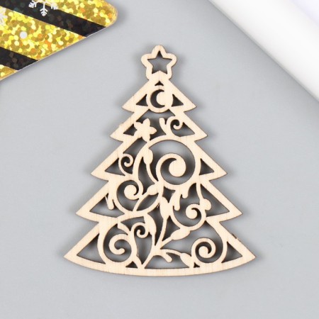 Tag "Christmas tree" 4.5x5.5 cm