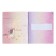Notebook of 48 sheets in the Unicorn cage, cover coated cardboard, matte lamination Soft Touch, foil, mix
