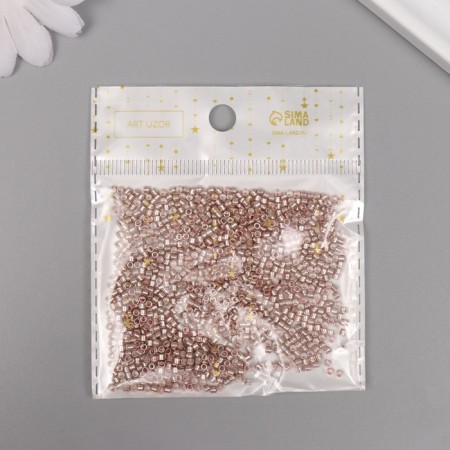 Glass beads 11/0 "cylinder. Light gold gloss" 10 g-2