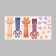 Sticker plastic interior color "cat paws" 30x60 cm