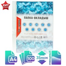 A4, 35 μm, calligrata, glossy, vertical, 100 pieces