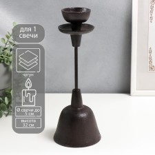 Cast iron candle for 1 candle 