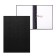 Folder for thesis (without inscription), boumville, scallops/suture, without paper, black color (capacity up to 300 sheets)
