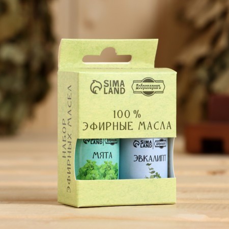 A set of essential oils 2 pcs "eucalyptus, mint" 15 ml-3