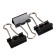 Globus clamps, 12 pcs., 25 mm, black