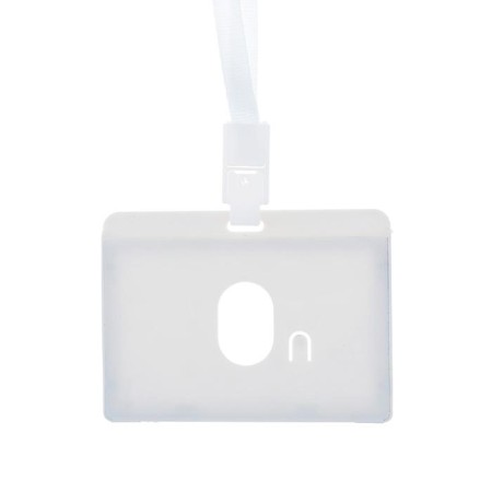 Badge-carman horizontal, (external 1100 x 74 mm), internal 90 x 54 mm, light gray, with a tape stiff-circo-1