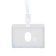 Badge-carman horizontal, (external 1100 x 74 mm), internal 90 x 54 mm, light gray, with a tape stiff-circo