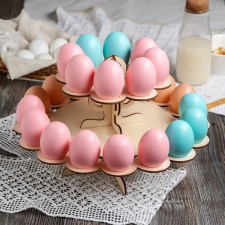Easter eggs stand, 2-tier, 24 cells, 30 × 30 × 20 cm