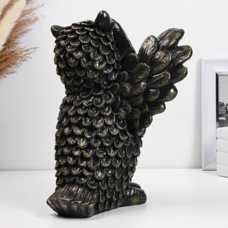 The piggy bank "Svicle owl" Black-Zoloto, 30cm-2