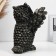 The piggy bank "Svicle owl" Black-Zoloto, 30cm