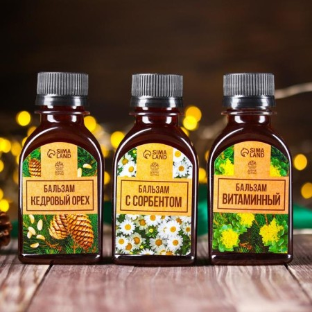 A set of balms of non -alcoholic “tonic” 3 pcs. x 110 ml.-4