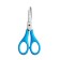 Scissors 12.8 cm children's multi-bullets "Raccoon Adventures", mix, euro suspension