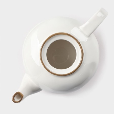 Kettle porcelain harness "Cosmos", 600 ml, red color-5