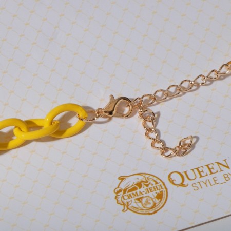 Chocker "chain" cartoons, yellow color, l = 37 cm-4