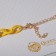 Chocker "chain" cartoons, yellow color, l = 37 cm