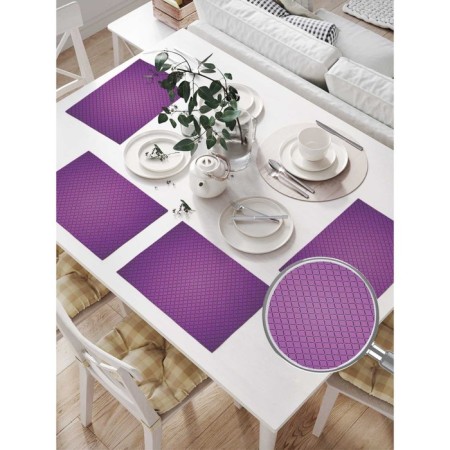 Set of napkins for setting the table "Classic lines", rectangular, size 32x46 cm, 4 pcs-1