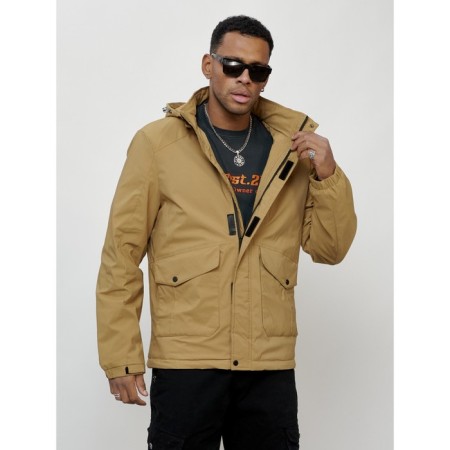 Sports male jacket, size 56, beige color-7
