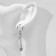 Piercing in the ear "Star" duet, d = 12 mm, color silver