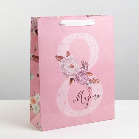 Gift package laminated, packaging, "flowers", l 31 x 40 x 11.5 cm-1