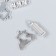 Decor for creativity Metal "Machine and Traffic Light" silver set 5+5 pcs 1.9x1.7 cm